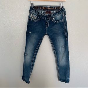 Rock Revival Cara crop jeans size 26